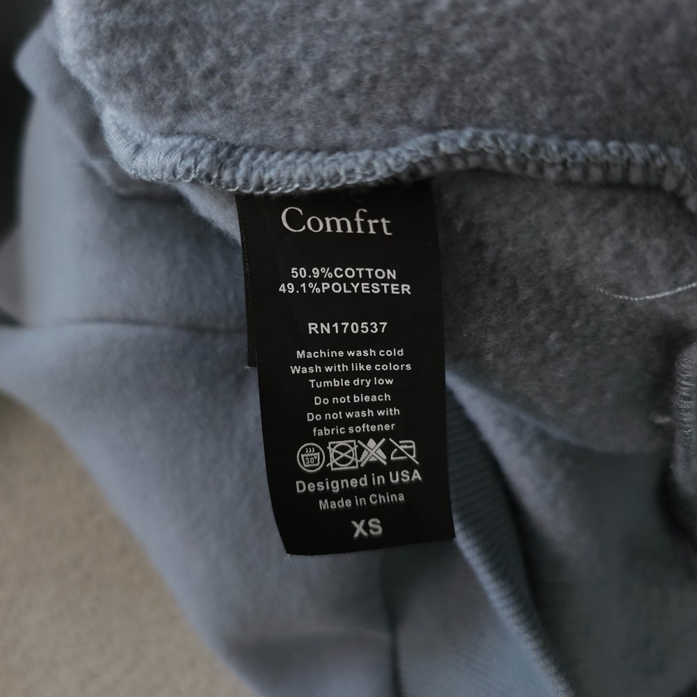 Comfrt Travel Essentials Hoodie Pants Set Womens XS Blue Sweatshirt Sweatpants - Picture 6 of 16